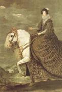 Diego Velazquez, Queen Isabel on Horseback (detail) (df01)
